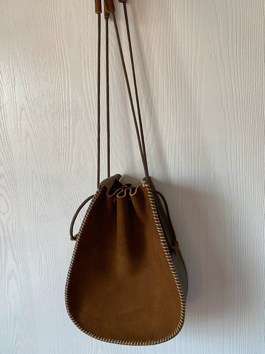 .Handbag - Leather Drawstring Bag
