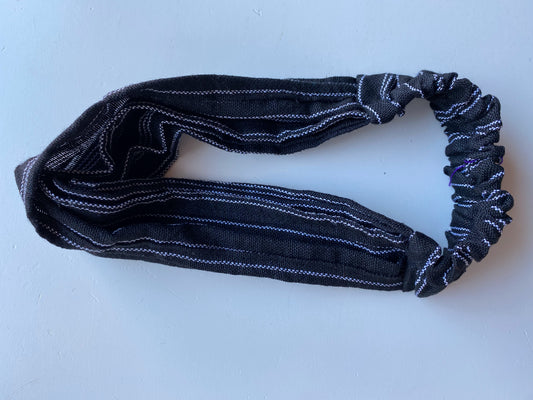 Ecuadorian Cloth Headband - Black/White