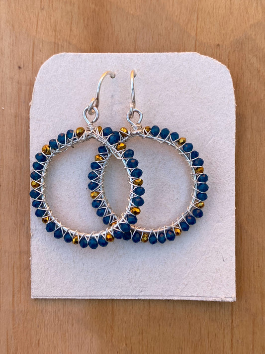 .SUMAK Earrings - Gold & Blue