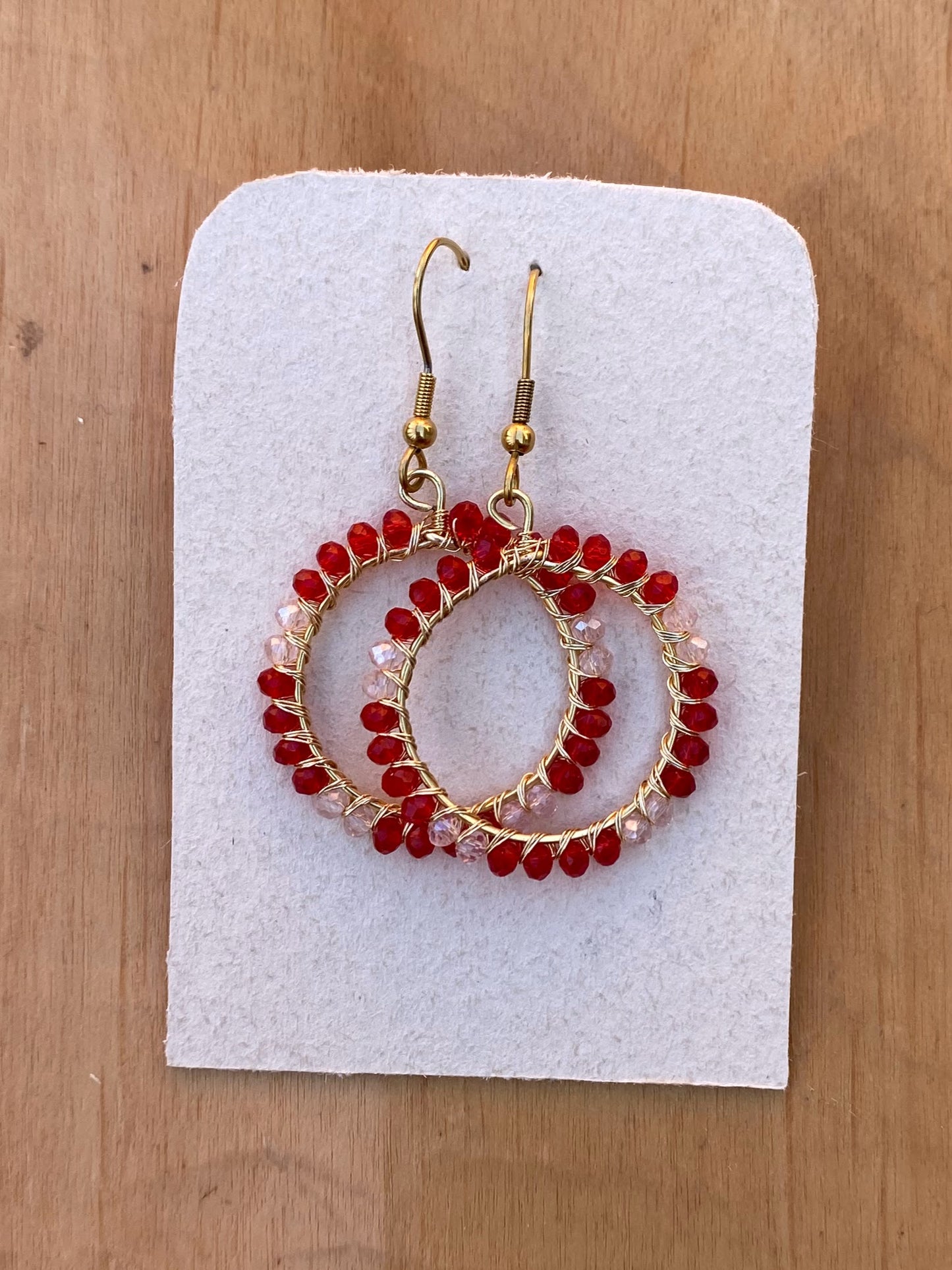 .SUMAK Earrings -Red/White
