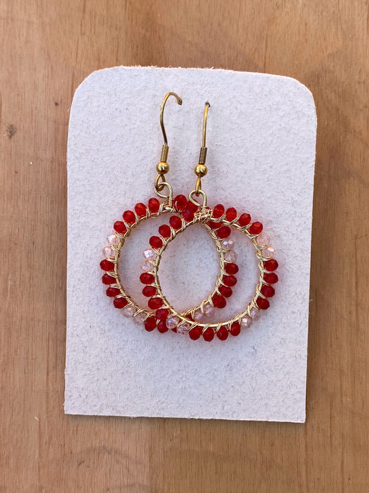 .SUMAK Earrings -Red/White