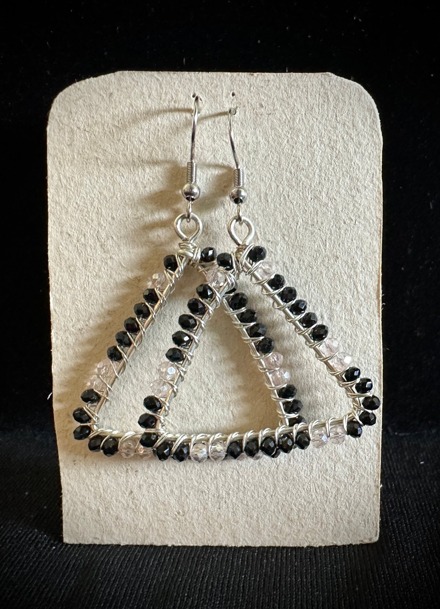 Black and White Stones SUMAK Earrings