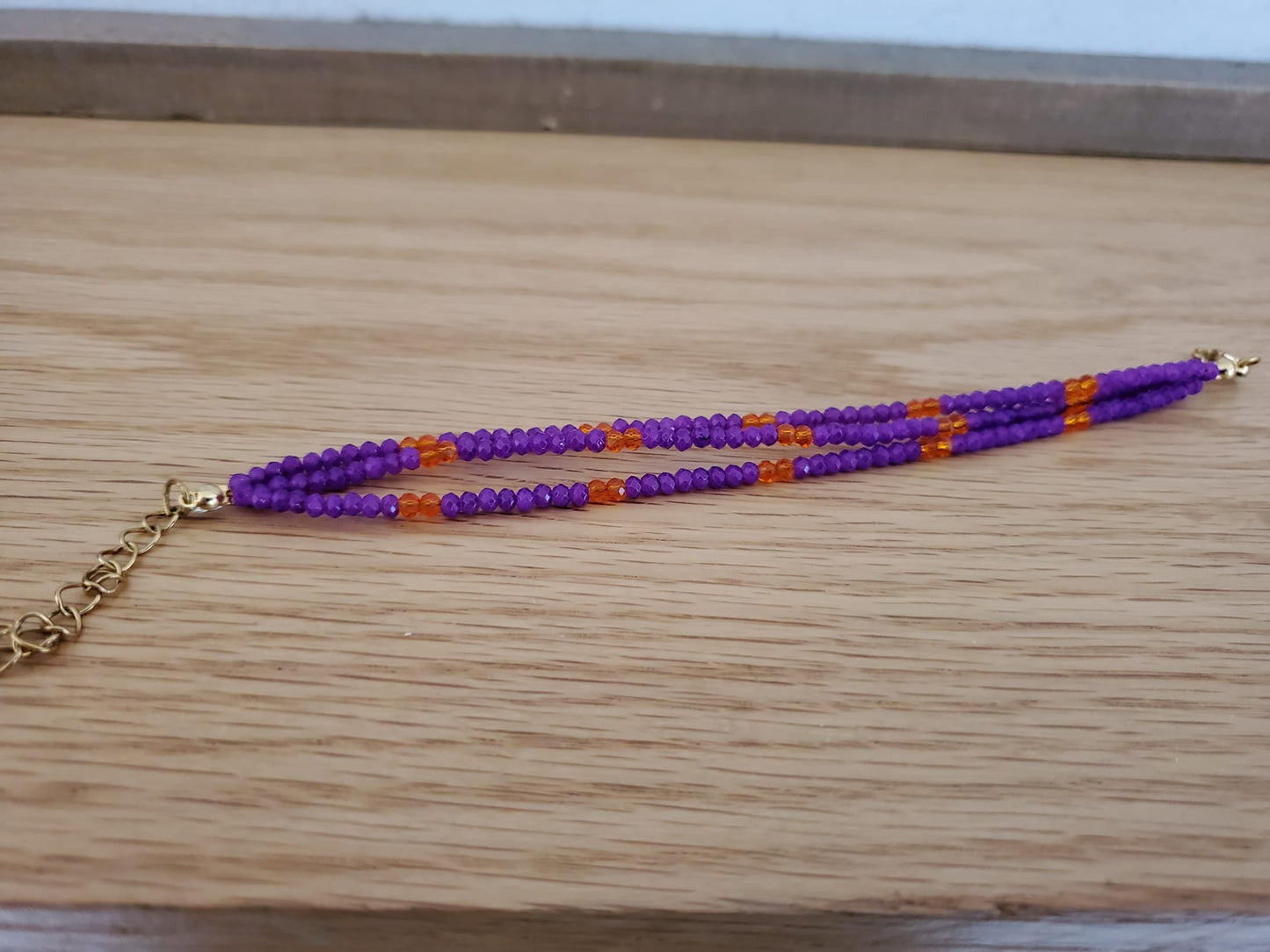 .SUMAK Bracelet -Purple & Orange
