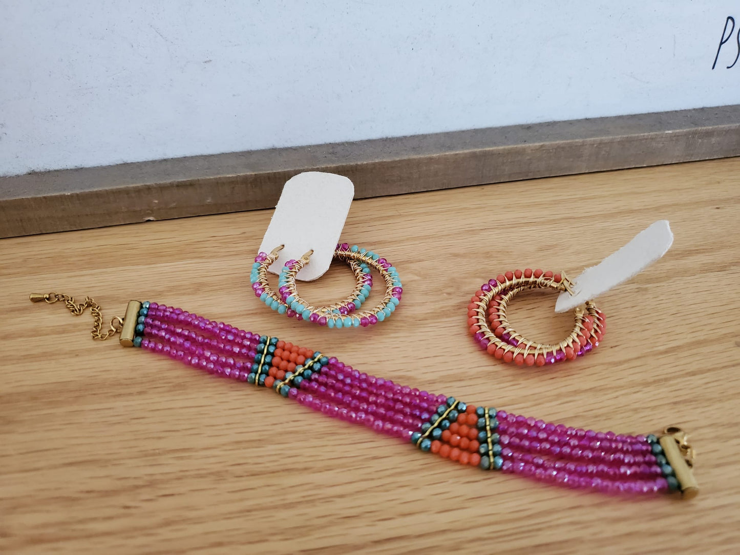 .SUMAK Bracelet & Earrings set