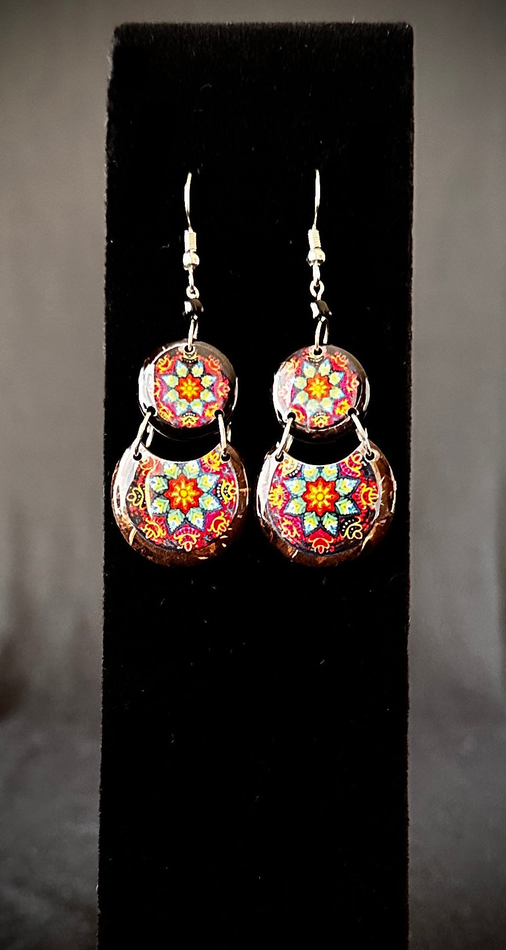 Sunburst Painted Earrings