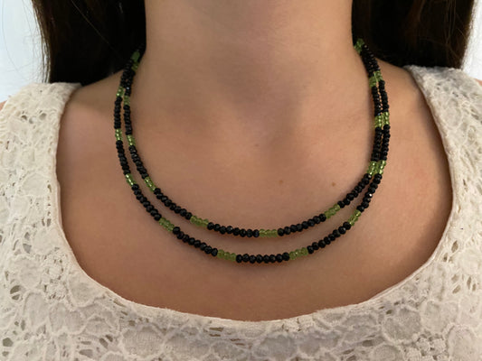 Green and Black SUMAK necklace