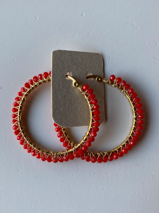 SUMAK Red Earrings