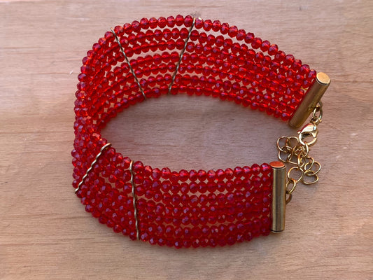 SUMAK 7-strand Red Bracelet