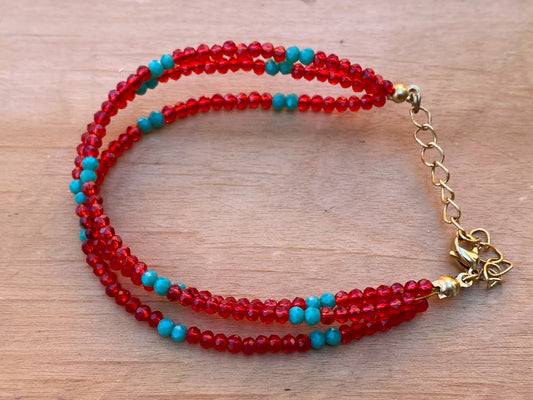 SUMAK 3-Strand Christmas Bracelet