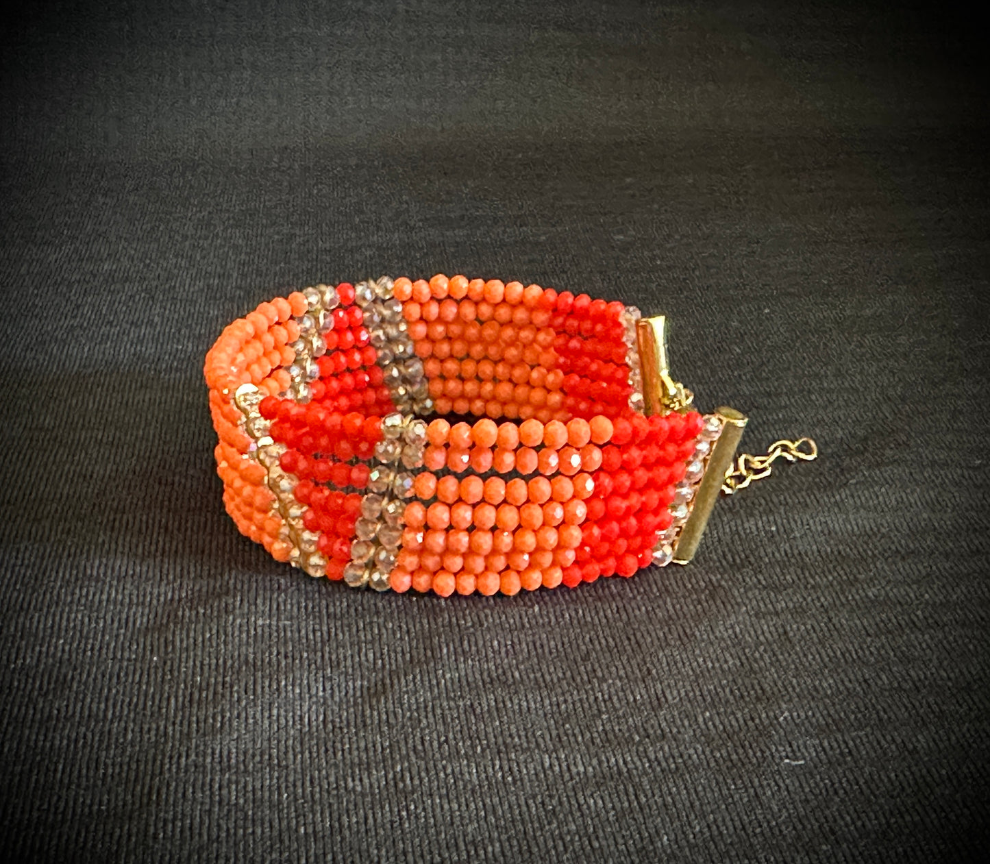 Light and Deep Orange SUMAK Bracelet