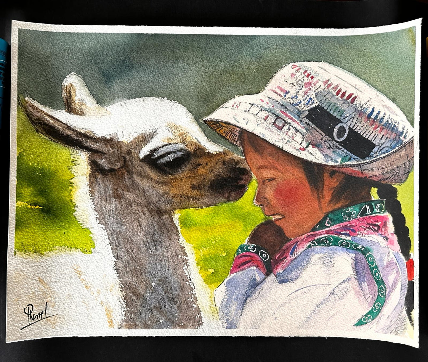 Llama and Friends Painting